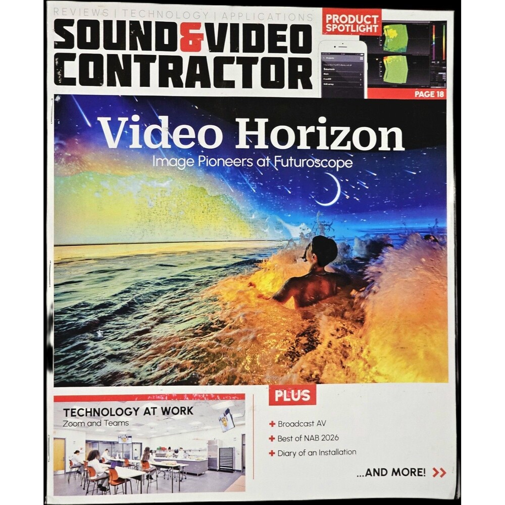 SOUND & VIDEO CONTRACTOR Magazine June 2026 Video Horizon Cover DB Audio